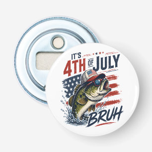 It’s 4th of July Bass Brute Fishing Bottle Opener