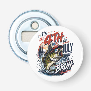 It’s 4th of July Bass Brute Fishing Bottle Opener