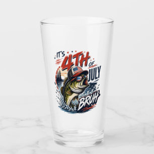 It’s 4th of July Bass Brute Fishing Glass