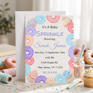 It’s a Baby Sprinkle Casual Baby Shower Invitation