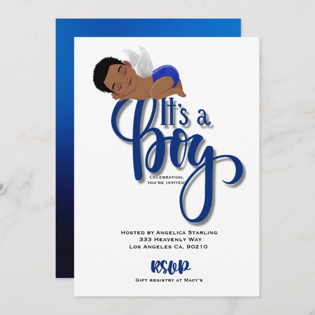 It’s a boy Announcement Card (Front/Back)