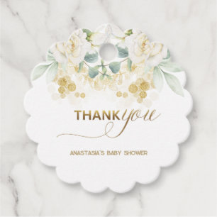 It’s A Boy Baby Shower –Gold Balloon & Greenery Favour Tags