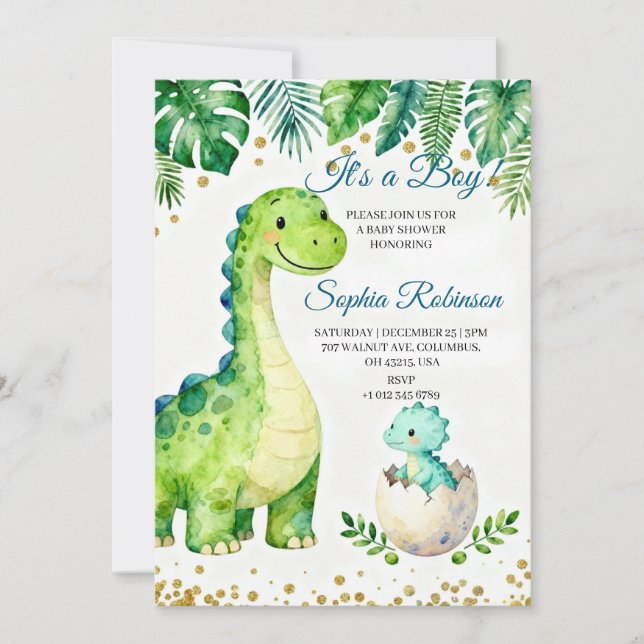 It’s a Boy Baby Shower Invitation  (Front)