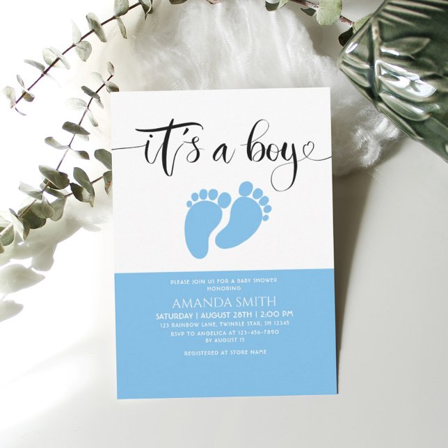 It’s a Boy  Baby Shower  Invitation (Creator Uploaded)