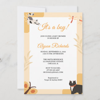 It’s a Boy Baby Shower Invitation Design