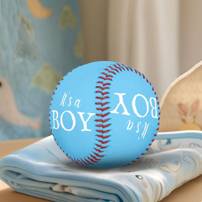 It`s a Boy Blue Baby Boy Baby Shower Gender Reveal Baseball (Creator Uploaded)