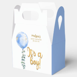 It’s a Boy Blue Balloon Baby Shower Favour Box