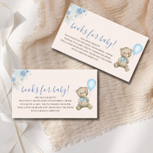 It’s a Boy, Cute Watercolor Bear Baby Shower boy Enclosure Card