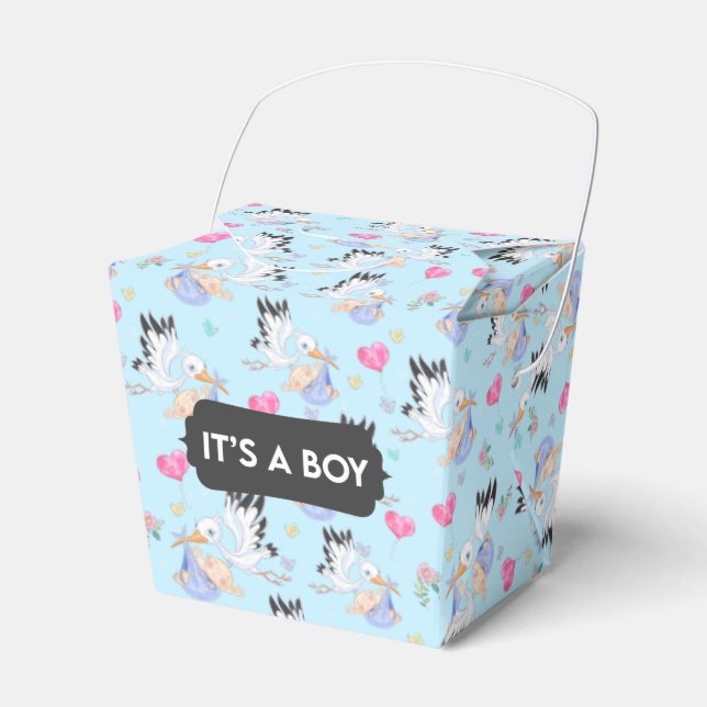 It’s a Boy Stork Baby Favour Box (Front Side)