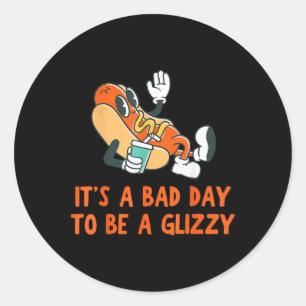 It’s A D Day To Be A Glizzy 4th Of July Hot Dog Lo Classic Round Sticker