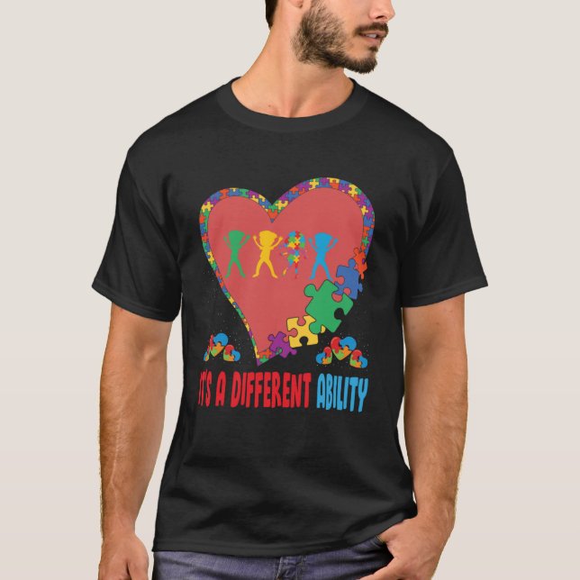 It´s A Different Ability Autism Awareness T-Shirt (Front)