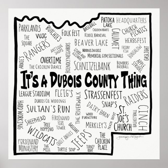 It’s a Dubois County Thing Poster (Front)