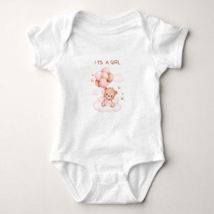 It 's a girl  baby bodysuit