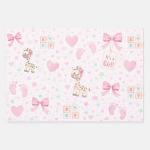 It’s a Girl Baby Shower Wrapping Paper