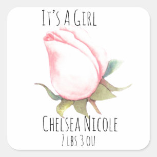 It’s A Girl Envelope Seal