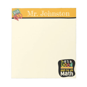 It’s A Good Day To Do Math Personalized  Notepad