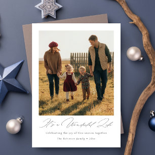 It’s a Wonderful Life Modern Family Christmas Holiday Card