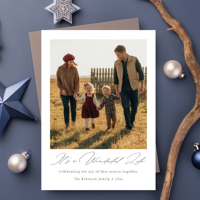 It’s a Wonderful Life Modern Family Christmas Holiday Card (Creator Uploaded)