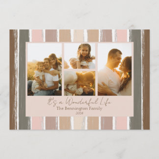 It’s a Wonderful Life Photo Collage Holiday Card