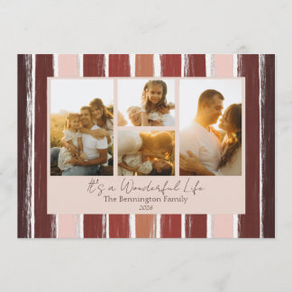It’s a Wonderful Life Photo Collage Holiday Card