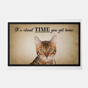 It’s About Time You Got Home American Cat Doormat