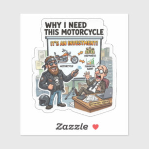 It’s An Investment Biker Decal