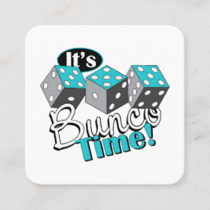 It s Bunco Time! Square Business Card