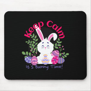 It’s Bunny Time Funny Easter Sunday Egg Hunting Gi Mouse Pad