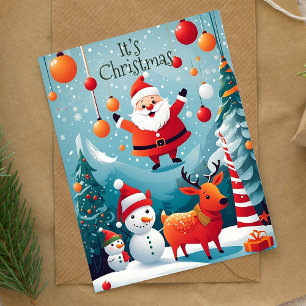 It’s Christmas Santa Winter Holiday Card