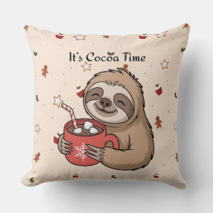It’s Cocoa Time Cozy Winter Quote Cushion