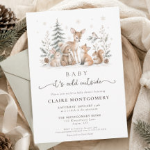 It’s Cold Outside Winter Woodland Baby Shower