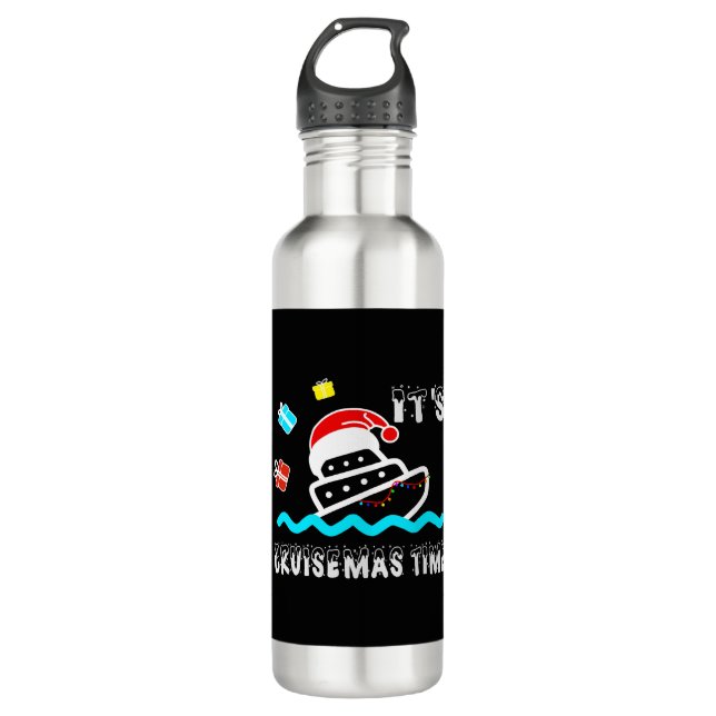It s Cruisemas Time Christmas Shirt 710 Ml Water Bottle (Front)