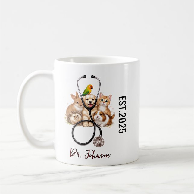 It’s Dr. Actually Animals | Funny Doctor Day Coffee Mug (Left)