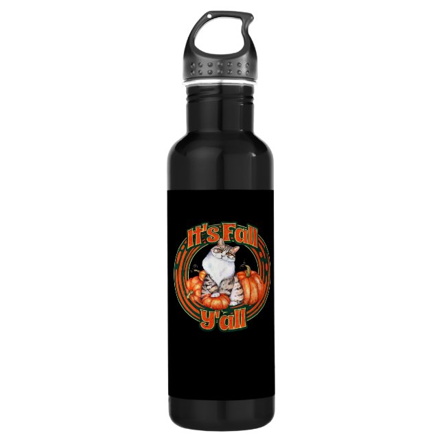 It’s Fall Y’all And Pumpkins 710 Ml Water Bottle (Front)