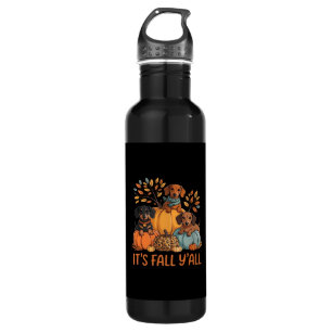 It’s Fall Y’all Autumn Dachshund Pumpkins Fall 710 Ml Water Bottle