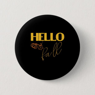 It’s Fall Y’all Autumn Leave Design Cute Pumpkin V 6 Cm Round Badge