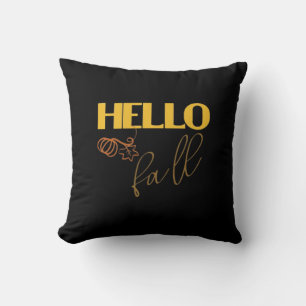 It’s Fall Y’all Autumn Leave Design Cute Pumpkin V Cushion