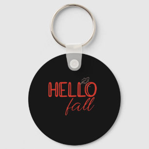 It’s Fall Y’all Autumn Leaves Cute Pumpkin Funny Key Ring