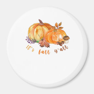 It’s Fall Y’all Autumn Leaves Pumpkin And Mushroom Magnet