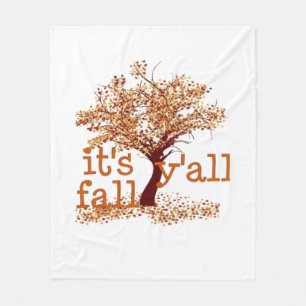 It’s Fall Y’all Basic Clean Fleece Blanket