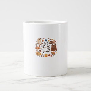 It’s Fall Y’all Basic Design Large Coffee Mug