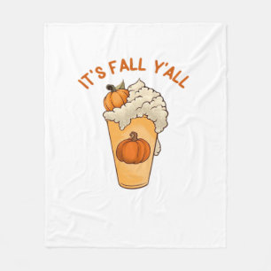 It’s Fall Y’all Classic Retro Fleece Blanket