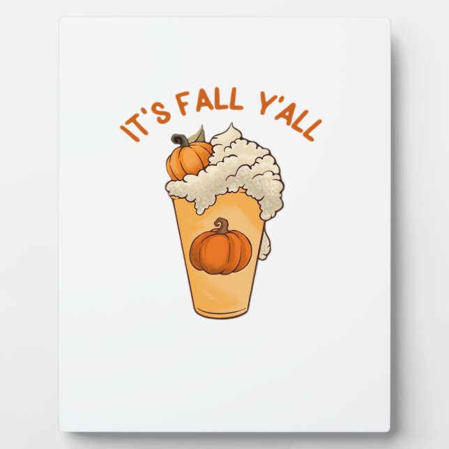 It’s Fall Y’all Classic Retro Plaque (Front)