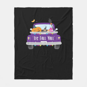 It’s Fall Y’all Cool Unique Look Fleece Blanket