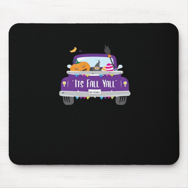 It’s Fall Y’all Cool Unique Mouse Pad (Front)