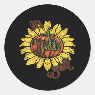 It’s Fall Y’all Creative Casual Classic Round Sticker