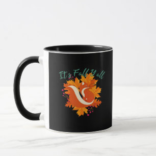 It’s Fall Y’all Cute Autumn Tree Fall Leaves Mug