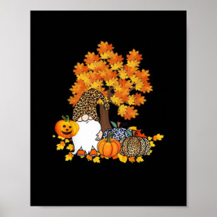 It’s Fall Y’all Cute Gnomes Pumpkin Autumn Poster