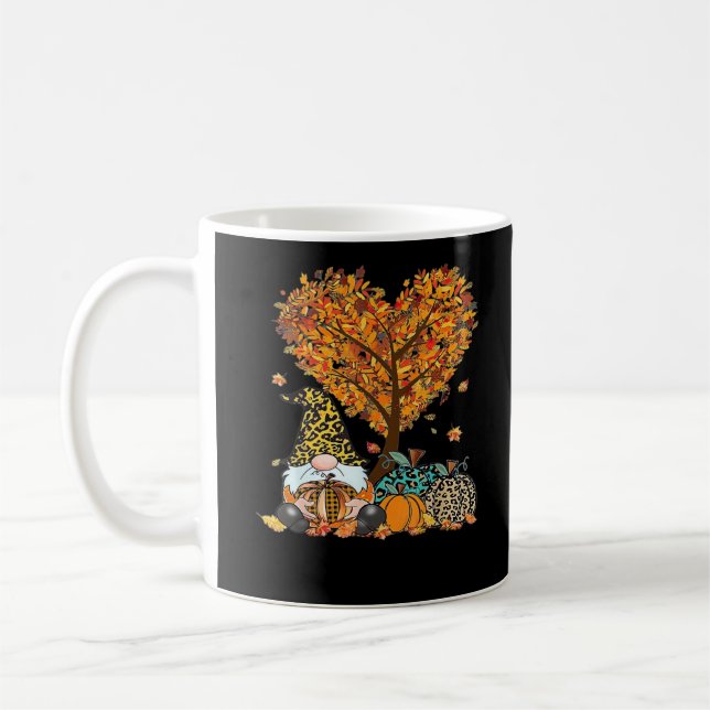 It’s Fall Y’all Cute Gnomes Pumpkin Autumn Tree Fa Coffee Mug (Left)