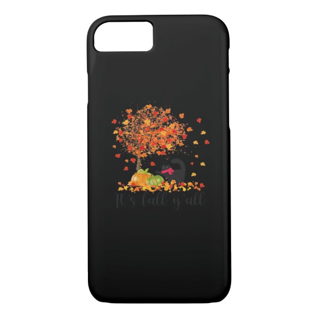 It’s Fall Y’all Cute Lovers Thanksgiving Case-Mate iPhone Case (Back)